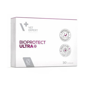 VETEXPERT BIOPROTECT ULTRA papildbarība suņiem Probiotikas, prebiotikas CAPS N30